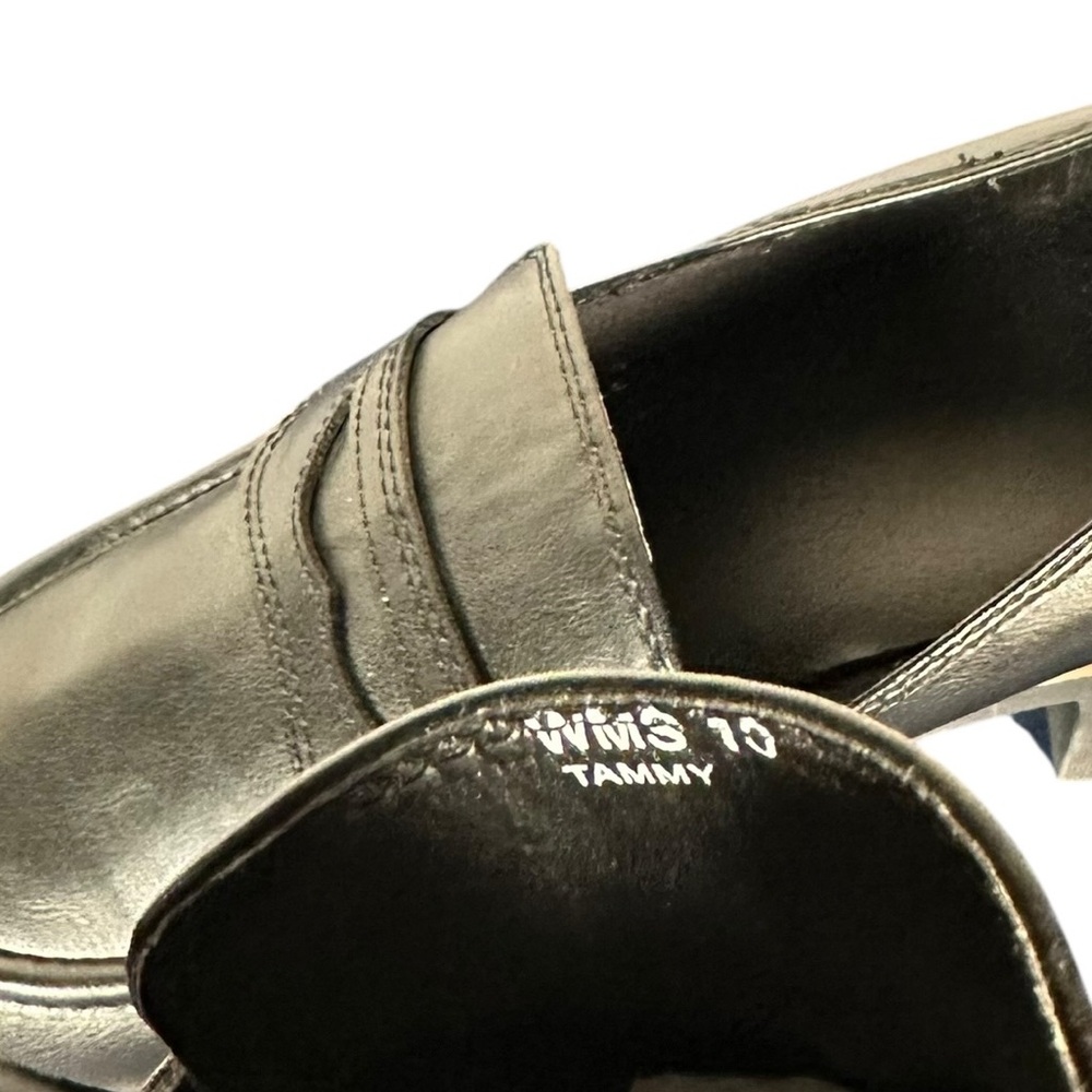DOLCE VITA Tammy Lug Sole Leather Lug Sole Loafers in black - Picture 10 of 11